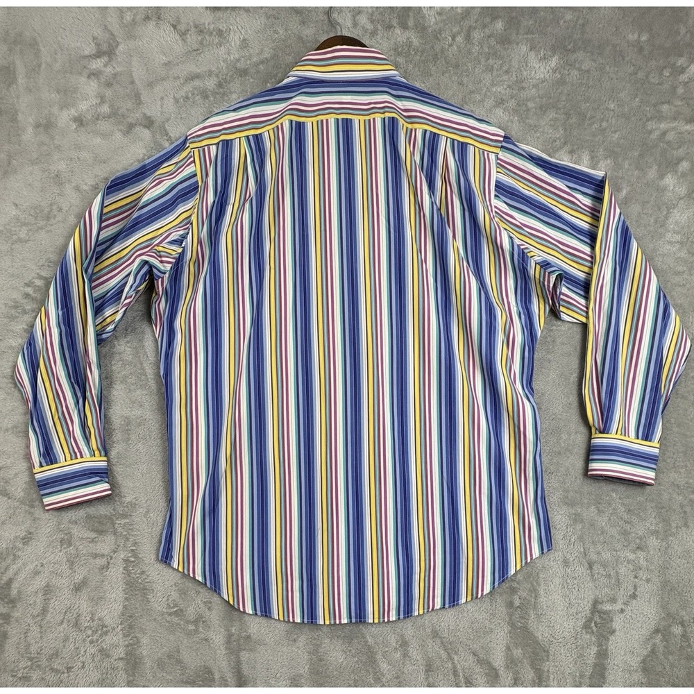 Polo Ralph Lauren Shirt Mens‎ Large Striped Colorful Long Sleeve Button Down - Picture 8 of 10